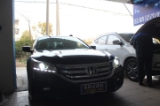 合肥藍(lán)精靈本田雅閣9代車燈升級(jí)HID大燈