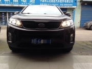 寧波改燈 起亞索蘭托升級(jí)海拉5雙光透鏡（騰龍改燈）