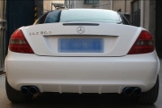[進(jìn)排氣] 奔馳SLK200 SLK280 SLK300 改裝中尾段排氣管 回壓鼓M鼓 跑車聲音改裝排氣管
