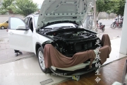 成都X1改車燈改裝大燈總成新款高配LED雙天使眼原廠大燈編程