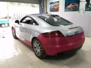 奧迪TT拉絲玫紅——準備彩虹婚車