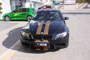 寶馬M3黑配金色跑道線車身改色