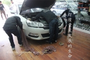 成都C5改車燈雪鐵龍改裝Q5雙光透鏡氙氣大燈LED日行燈增亮