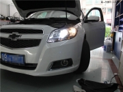 深圳汽車燈光改裝升級(jí)【光速車改】：索納塔8改裝Q5透鏡