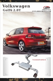 [進排氣] 澳洲雷鳥Thunder bird:高爾夫6-2.0T左右單出中尾/改裝排氣管