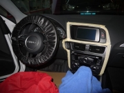 【佛山酷車旋律】奧迪Q5升級手寫高清電容屏凱立德導航藍牙