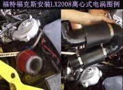 [動力引擎] 新款?？怂固嵘齽恿?jié)油汽車進氣改裝配件鍵程離心式電動渦輪增壓器LX2008