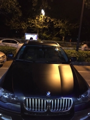 寶馬X6亞光黑車身改色