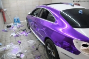 大眾CC車身貼電鍍紫改色膜