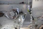 成都朗動(dòng)改車燈現(xiàn)代改裝原廠Q5小糸雙光透鏡增亮氙氣大燈