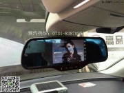 长沙奥迪A8安装优步后视镜智能导航 行车记录仪于一体 方...